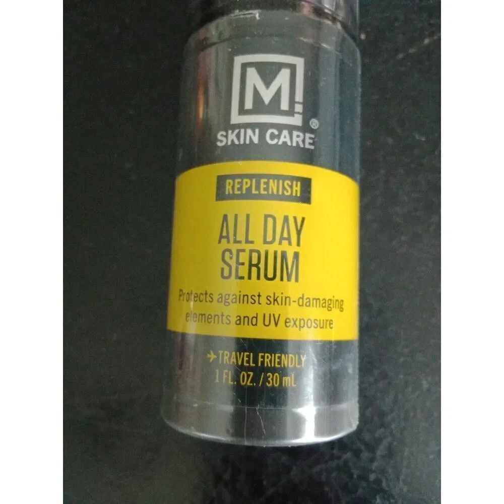 M Skin Care Replenish All Day Facial Serum for Men Antioxidant Rich Vitamin-E